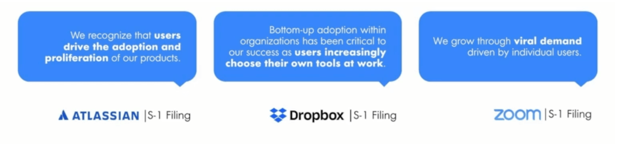 End-users are finding products like Dropbox, Calendly, and Expensify, and they're telling their boss what software to buy instead of the other way around. The end-user era is here, and it's here to stay.